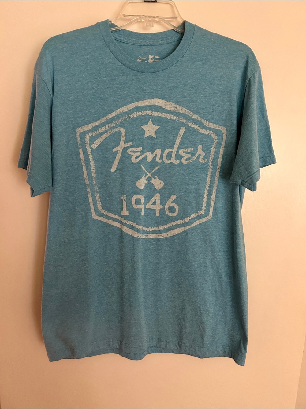 Official Fender Blue Graphic 1946 Short Sleeve Tee Mens Size L